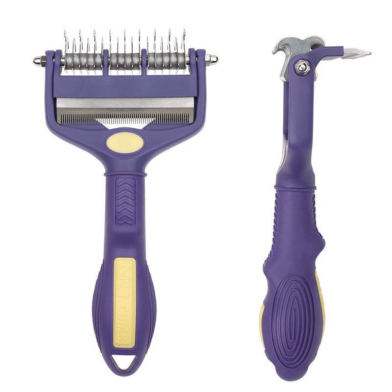 Pet Dog Cat Multi-Functional Knot Untying Comb - Beauty & Cleaning Hair Comb - Image 4