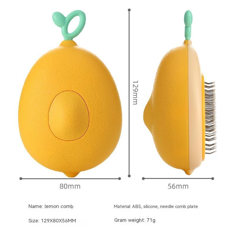 Cat Brush Hair Remover Cleaning - Avocado Shaped Dog Grooming Tool, Stainless Steel Needle - Image 6