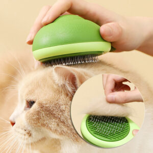 Cat Brush Hair Remover Cleaning - Avocado Shaped Dog Grooming Tool, Stainless Steel Needle