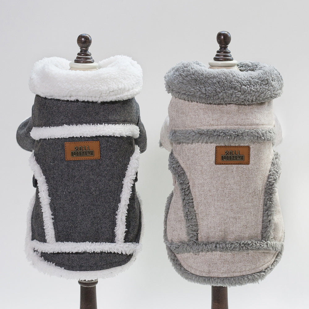 Dog Clothes Winter Pet Dog French Bulldog Jacket - Thick Warm Dog Coat - Image 4