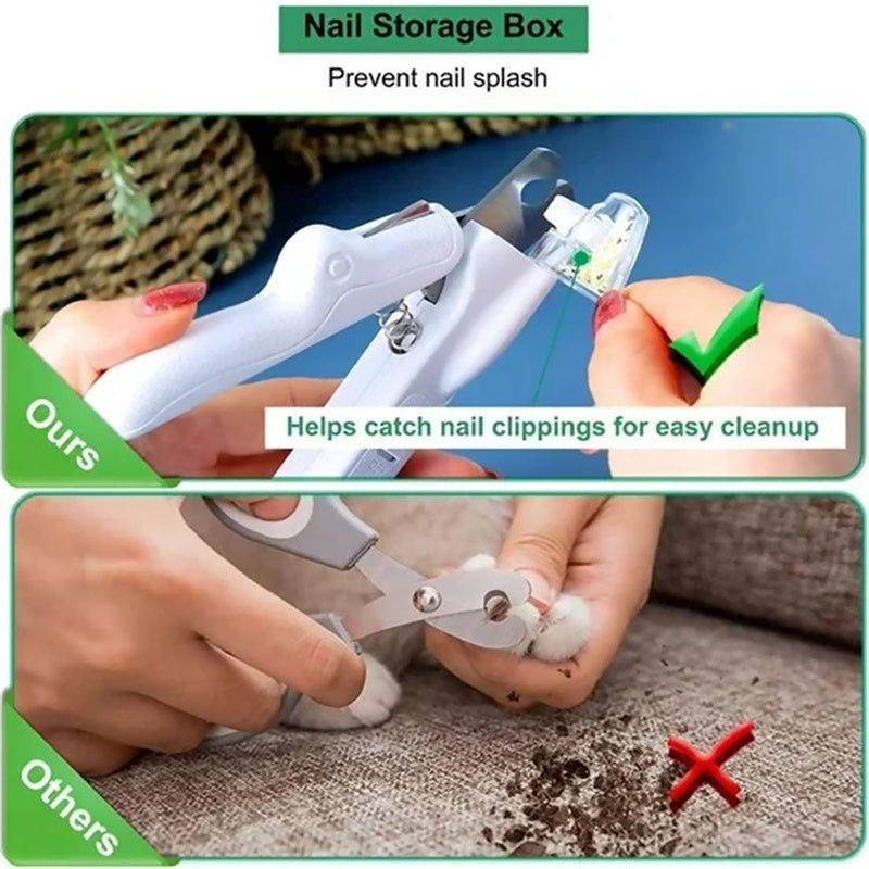 Pet Nail Clippers With LED Light - Dog & Cat Nail Scissors, Professional Trimmer Tool - Image 5