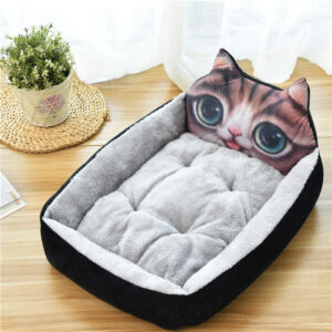 Alternative view of Large Pet Cat Dog Bed - 7 Colours, Warm Cozy Dog House, Soft Fleece Nest