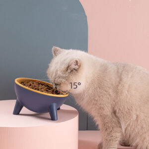 Alternative view of Cat Dog Bowl With Stand - Pet Feeding Food Bowl, Nordic Colour Feeder