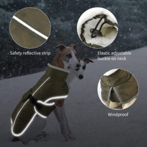 Alternative view of Pet Autumn And Winter Clothes - Thick Warm Waterproof Cold-Proof Cotton Coat