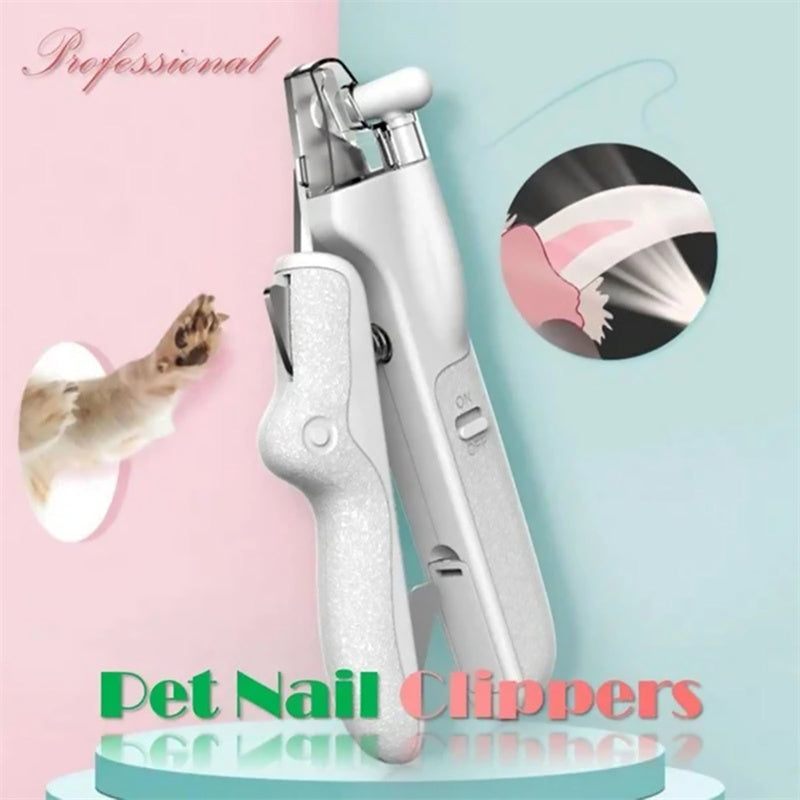 Pet Nail Clippers With LED Light - Dog & Cat Nail Scissors, Professional Trimmer Tool