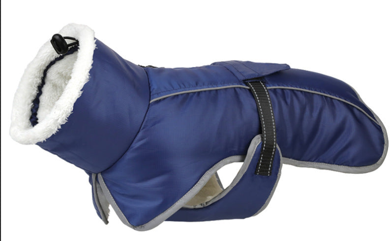 Pet Autumn And Winter Clothes - Thick Warm Waterproof Cold-Proof Cotton Coat - Image 6