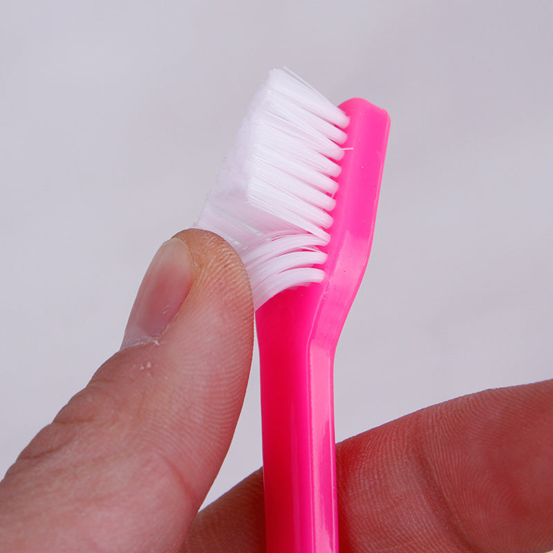 Double Head Toothbrush + Soft Pet Finger Toothbrush Set - Dogs & Cats Teeth Care Cleaning Brush - Image 5