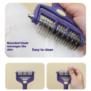 Alternative view of Pet Dog Cat Multi-Functional Knot Untying Comb - Beauty & Cleaning Hair Comb