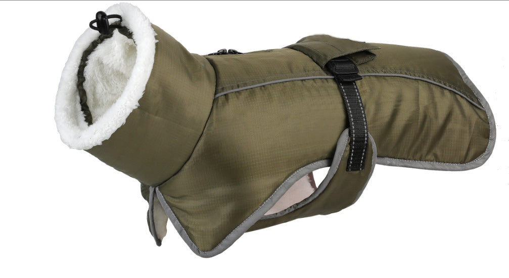 Pet Autumn And Winter Clothes - Thick Warm Waterproof Cold-Proof Cotton Coat - Image 7