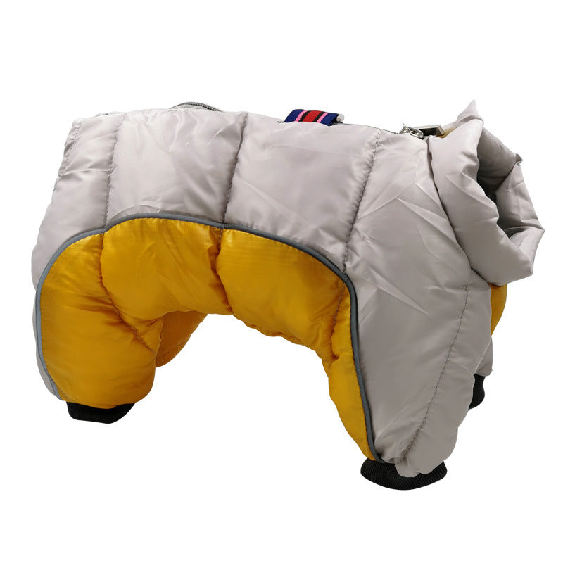 New Dog Clothes Autumn And Winter Pet Camouflage Coat - Waterproof, Cold-Proof, Four-Leg Cotton-Padded Coat - Image 3
