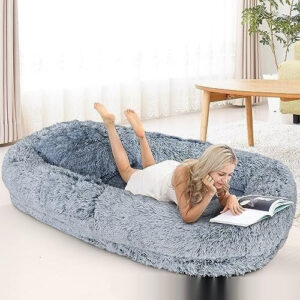 Alternative view of Queen Bed Pet Plush Sofa For Owner And Dog