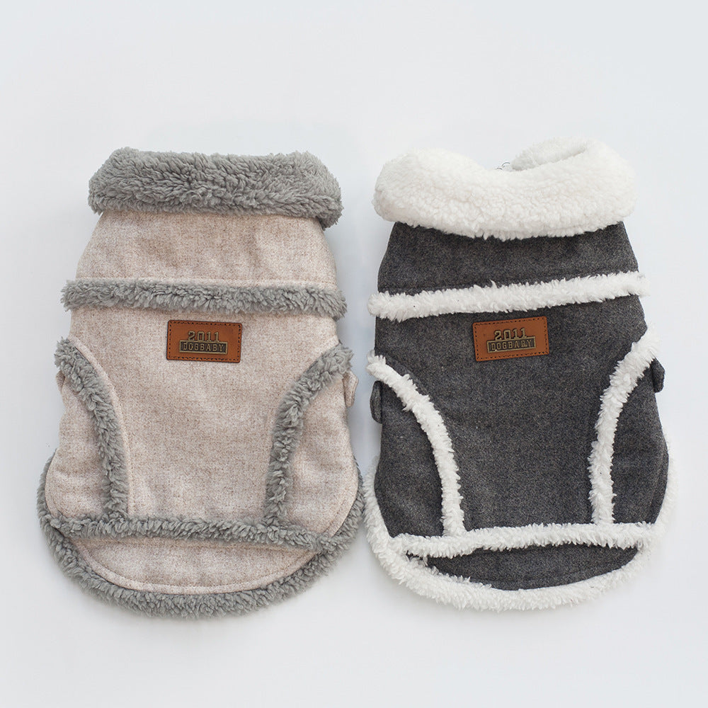 Dog Clothes Winter Pet Dog French Bulldog Jacket - Thick Warm Dog Coat - Image 2