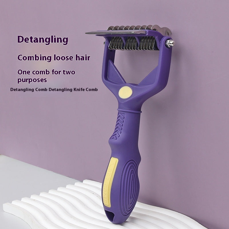 Pet Dog Cat Multi-Functional Knot Untying Comb - Beauty & Cleaning Hair Comb