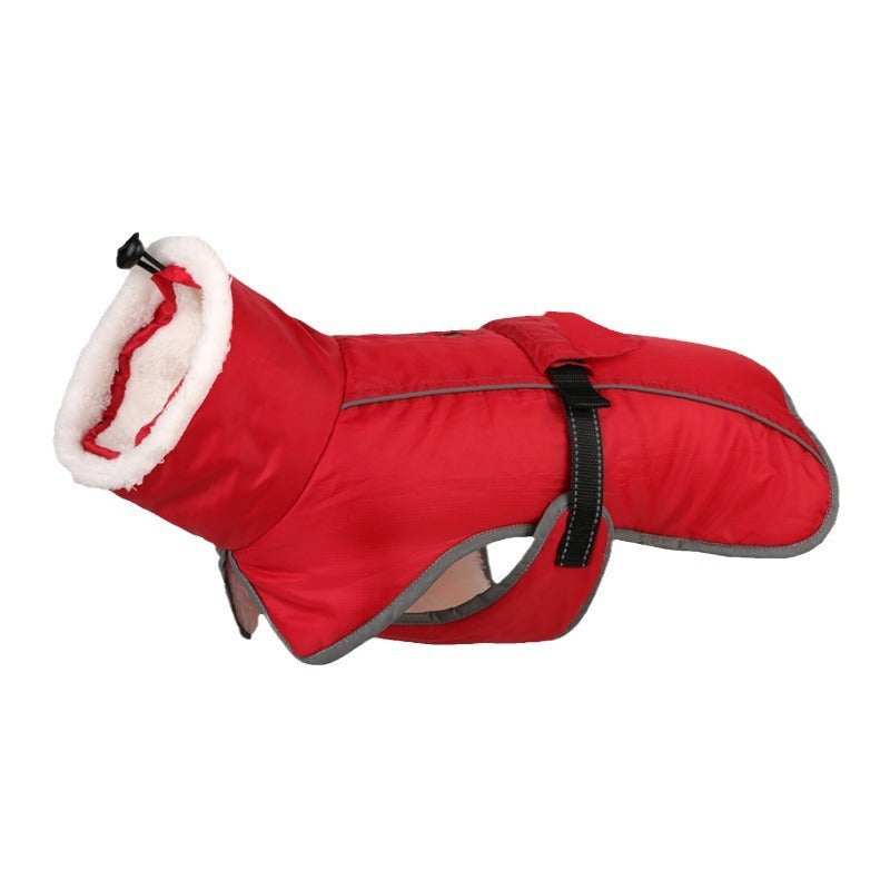 Pet Autumn And Winter Clothes - Thick Warm Waterproof Cold-Proof Cotton Coat - Image 10