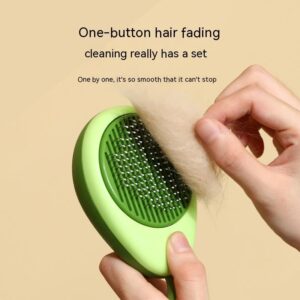 Alternative view of Cat Brush Hair Remover Cleaning - Avocado Shaped Dog Grooming Tool, Stainless Steel Needle