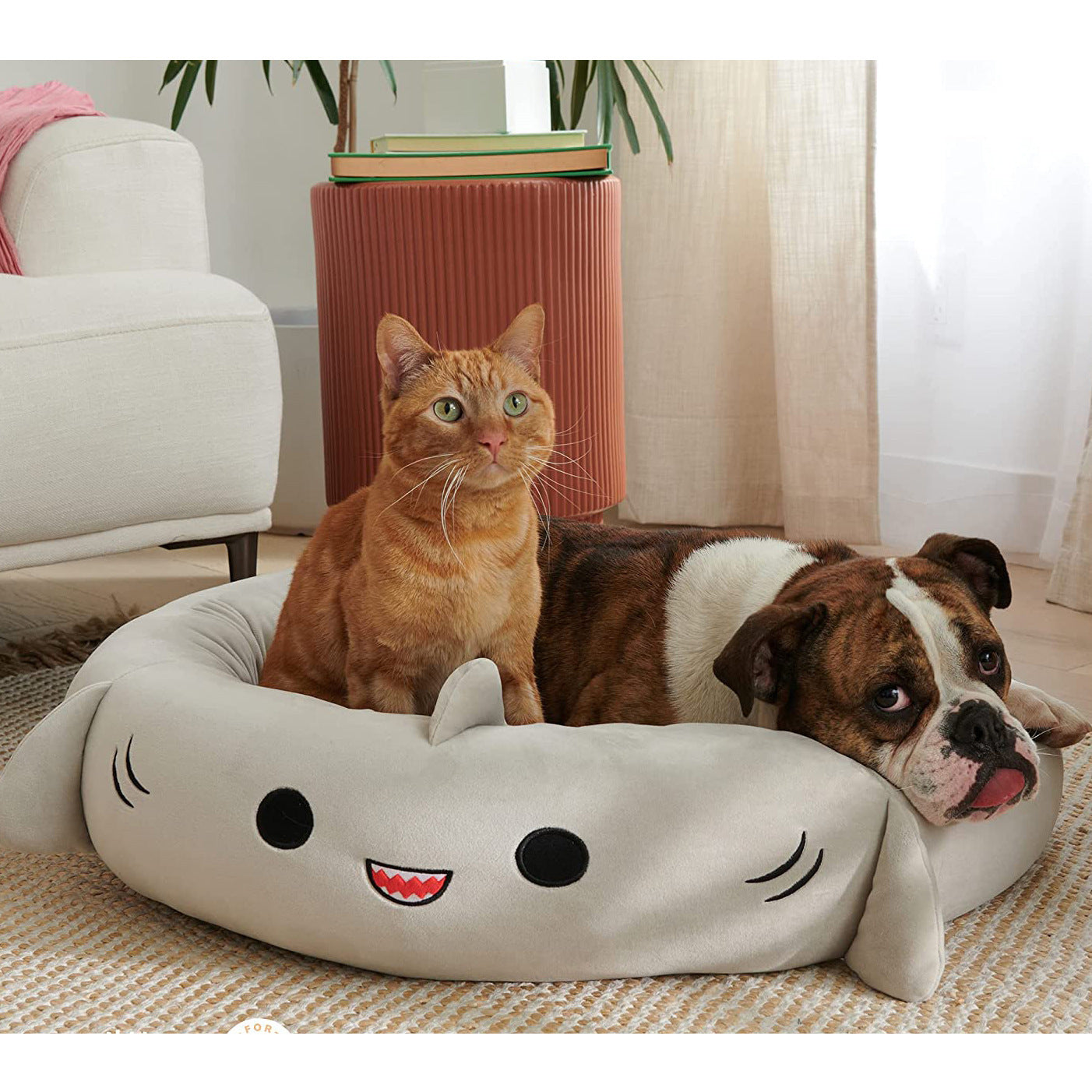 Super Soft Plush Bed Four Seasons Pet Pad - Light Grey - Image 5