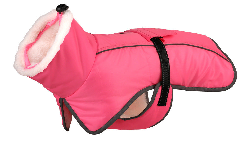 Pet Autumn And Winter Clothes - Thick Warm Waterproof Cold-Proof Cotton Coat - Image 8