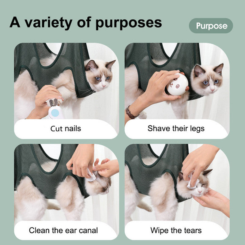 Pet Grooming Hammock Harness For Cats And Dogs - Grooming Sling For Nail & Ear Care - Image 3