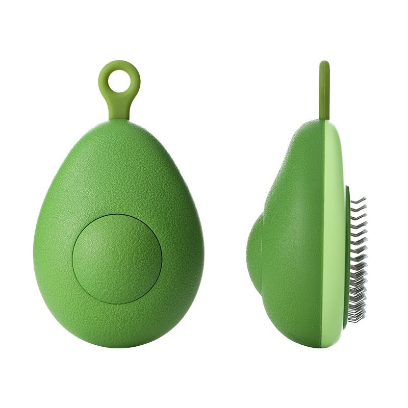 Cat Brush Hair Remover Cleaning - Avocado Shaped Dog Grooming Tool, Stainless Steel Needle - Image 5