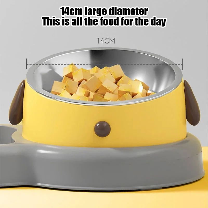 Pet Feeder Bowls & Water Bottle Set - 2-in-1 Feeding and Drinking Dispenser, 15-Degree Tilt Design - Image 5