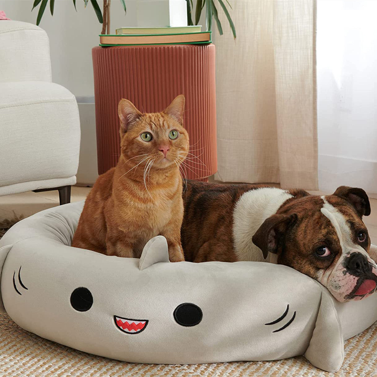 Super Soft Plush Bed Four Seasons Pet Pad - Light Grey